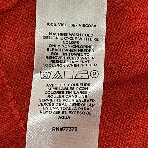 Ann Taylor Lightweight Open Cardigan Size XL Red Long Sleeve Pockets NEW w/Tag - Picture 6 of 8